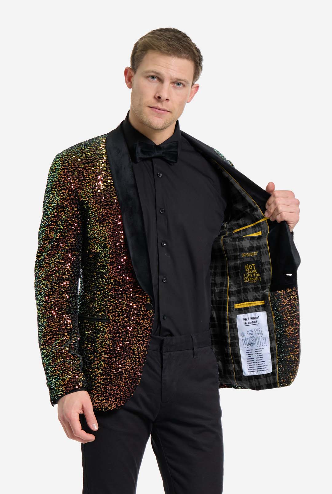 Dinner Jacket - Amber Sequins | Sequin blazer - Image 4